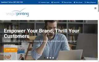 Seagull Printing website