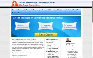 Utah Commercial Insurance website