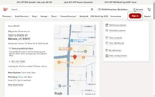Walgreens Pharmacy of Midvale website