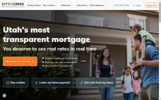 City Creek Mortgage website