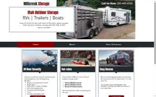 Millcreek Storage website