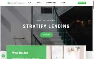 Stratify Lending website