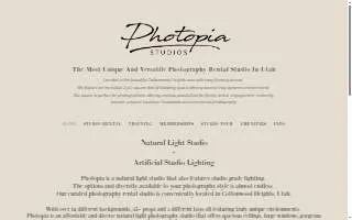 Photopia Studios website