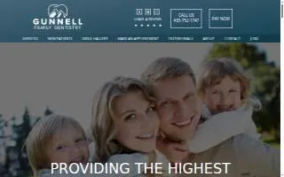 Gunnell Family Dentistry website