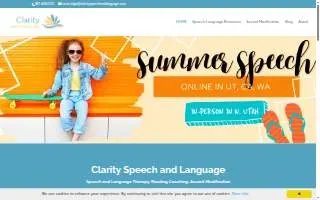 Clarity Speech and Language / Clarity Accent website