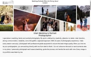 Brandon Burk Photography website