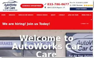 AutoWorks Car Care website