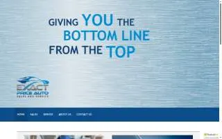 Exact Price Auto website