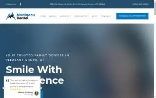 Martineau Family Dental website
