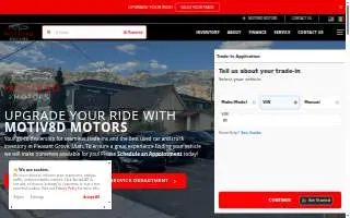 Motiv8D Motors website