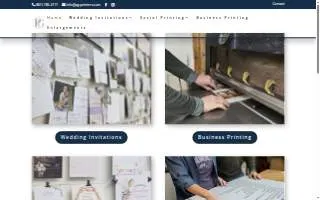 PG Printers website