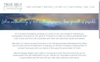 True Self Counseling Utah website