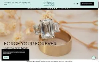 FORGE Jewelry Works website