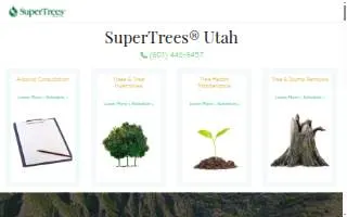 SuperTrees Services Utah website