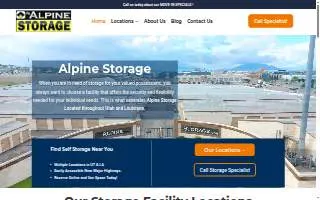 Alpine Storage - Roy website