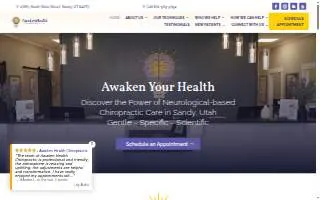 Awaken Health Chiropractic website
