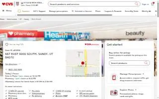 CVS Pharmacy of Sandy website