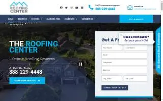 The Roofing Center of Sandy website