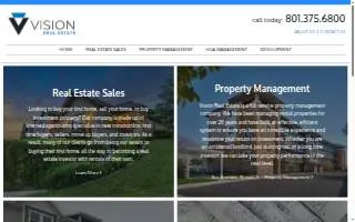 Vision Real Estate - Salt Lake website