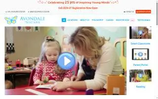 Avondale Preschool Academy website