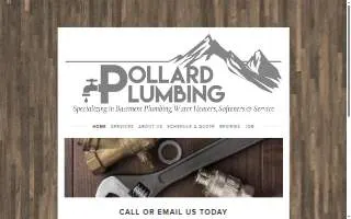 Pollard Plumbing of Saratoga Springs website