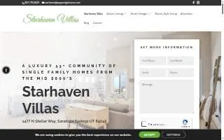 Starhaven Villas - 55 Plus Community website