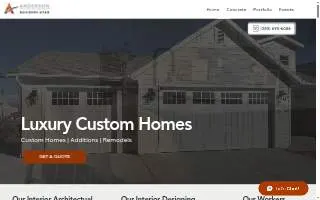 Anderson Builders Utah website