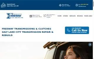 Freeway Transmissions & Clutches of South Jordan website