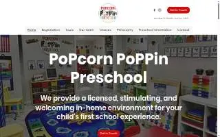 Popcorn Poppin Preschool website
