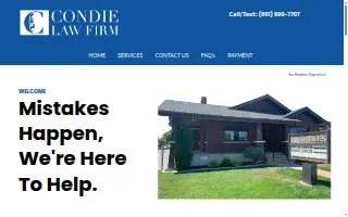 Condie Law Firm PLLC of South Ogden website