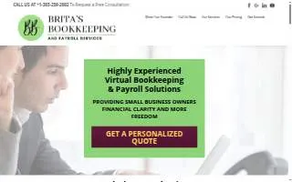 Brita's Bookkeeping website