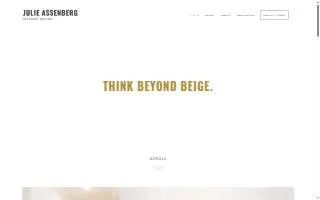Julie Assenberg Interior Design website