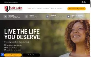 Salt Lake Sports Chiropractic of South Salt Lake website