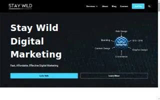 Stay Wild Digital Marketing website