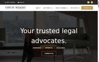 Esplin Weight, Attorneys at Law website