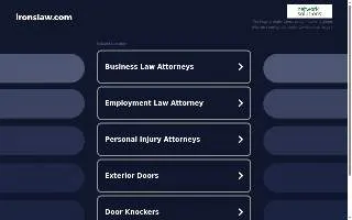 Ironshore Inspections website