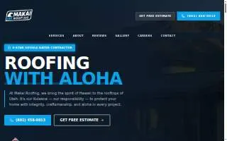 Makai Roofing and Solar of Spanish Fork website