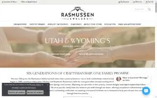 Rasmussen Jewelers of Spanish Fork website