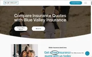 Blue Valley Insurance website