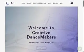 Creative DanceMakers website