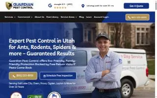 Guardian Pest Control of Springville website