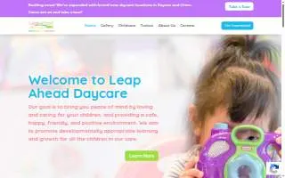 Leap Ahead Daycare website
