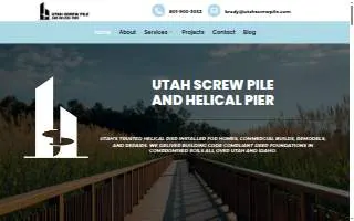 Utah Screw Pile and Helical Pier website
