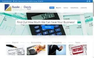 Basile & Davis CPA's website