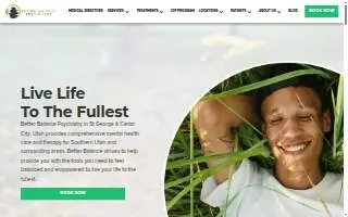 Better Balance Psychiatry - St. George website
