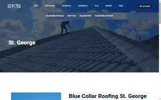 Blue Collar Roofing of St. George website