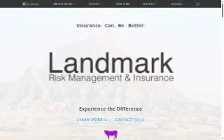Landmark Risk Management & Insurance website