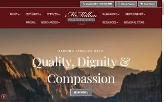 McMillan Mortuary website