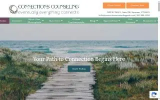 Connections Counseling of Syracuse website