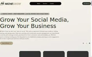 Niche Grow website